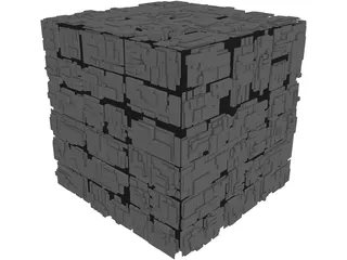 Borg Cube 3D Model