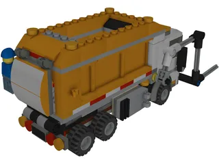 LEGO City Garbage Truck 3D Model