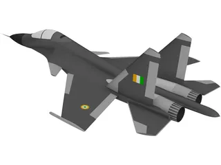 Su-30 3D Model