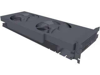 EVGA GeForce GTX 1070 Black Edition 3D Model