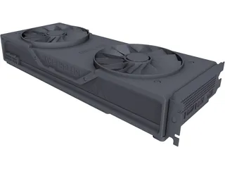 Nvidia GeForce RTX 2080 Founders Edition 3D Model