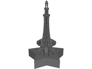 Minar E Pakistan 3D Model