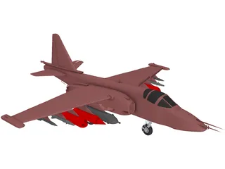 Sukhoi Su-25 Frogfoot 3D Model