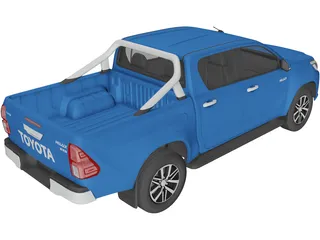 Toyota Hilux Double Cab (2016) 3D Model