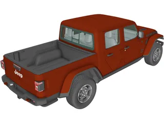 Jeep Gladiator Rubicon (2020) 3D Model