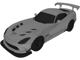Dodge Viper ACR (2016) 3D Model