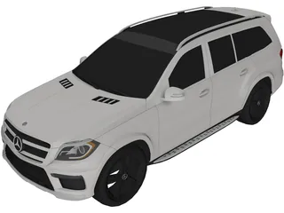 Mercedes-Benz GL550 4Matic (2014) 3D Model