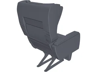 Business Jet Seat 3D Model