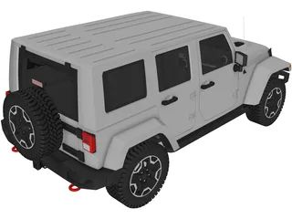 Jeep Wrangler (2014) 3D Model