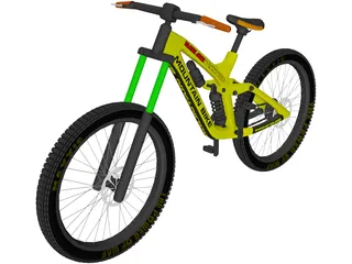 Mountain Bike Downhill 3D Model