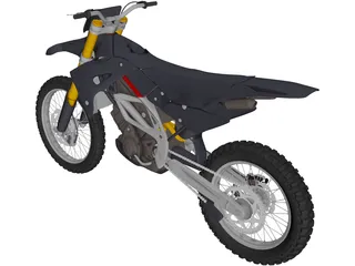 Motocross Bike 3D Model