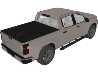 Chevrolet Silverado 1500 Crew Cab LT (2019) 3D Model