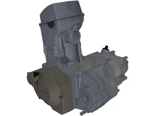 Honda CRF250R Engine 3D Model