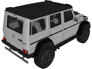 Mercedes-Benz G63 AMG 4x4 Squared 3D Model