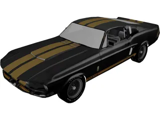 Ford Mustang Shelby GT500 (1967) 3D Model