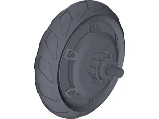 Wheel Motor 3D Model