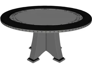 Poker Table 3D Model