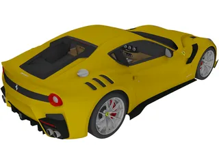 Ferrari F12TDF (2016) 3D Model