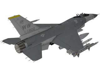 F-16C USAF 3D Model