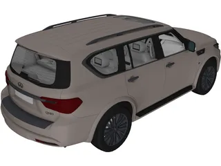 Infiniti QX80 (2018) 3D Model