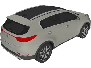 Kia Sportage (2016) 3D Model