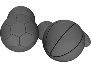 Balls Collection 3D Model