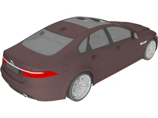Jaguar XF (2016) 3D Model