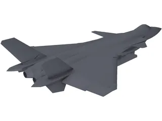 Chengdu J-20 3D Model