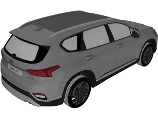 Hyundai Santa Fe (2019) 3D Model