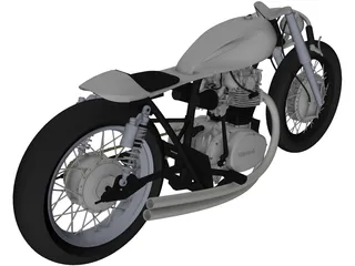 Yamaha Custom Bike 3D Model