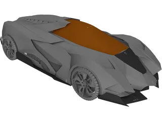 Lamborghini Egoista 3D Model