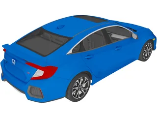 Honda Civic Si Sedan (2017) 3D Model