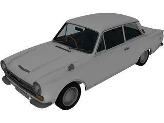 Ford Lotus Cortina (1966) 3D Model