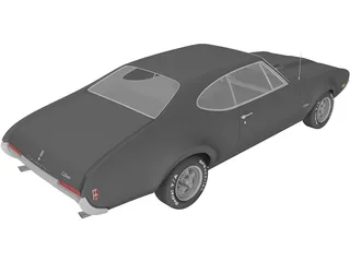Oldsmobile 442 Cutlass (1968) 3D Model