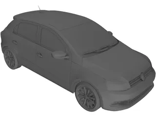 Volkswagen Gol GT (2015) 3D Model