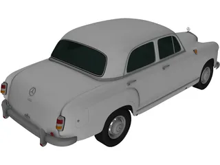 Mercedes-Benz Ponton 180 W120 (1953) 3D Model