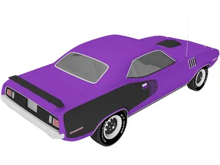 Plymouth Barracuda (1971) 3D Model