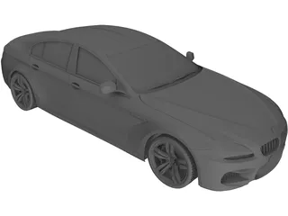 BMW M6 Gran Coupe (2014) 3D Model