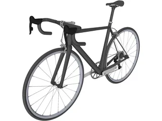 Classic Road Bike 3D Model