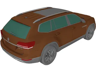 Volkswagen Teramont (2017) 3D Model