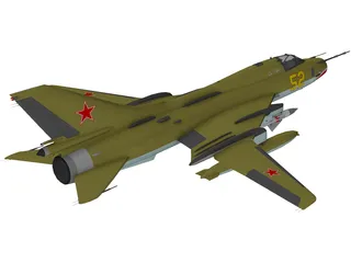 Sukhoi Su-17M4 Fitter 3D Model