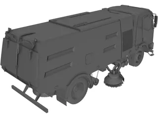 JieFang Road Sweeper 3D Model