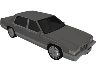 Cadillac Deville (1992) 3D Model