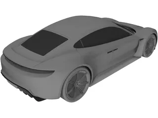 Porsche Mission R Concept (2015) 3D Model