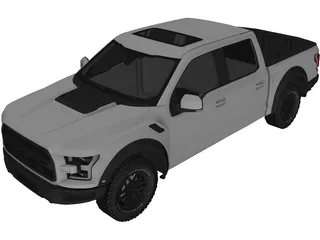 Ford F-150 Raptor (2017) 3D Model