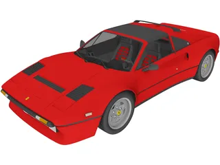 Ferrari 308 GTB GTS (1975) 3D Model