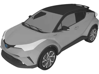 Toyota C-HR (2017) 3D Model