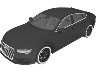 Audi A7 Sportback (2015) 3D Model