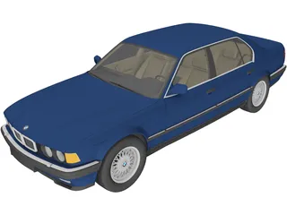 BMW 7-series E32 3D Model