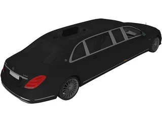 Mercedes-Maybach S650 Pullman (2019) 3D Model